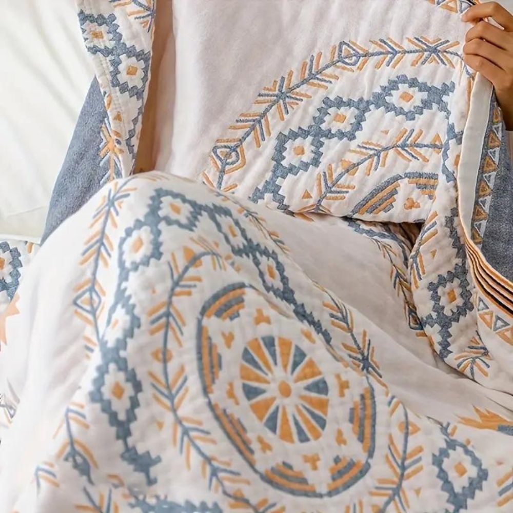 Colorful Floral Soft Throw Blanket