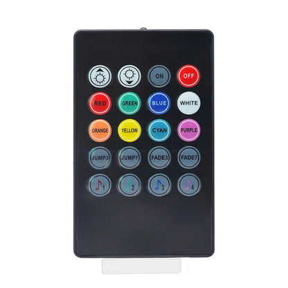 Colorful Car LED Strip Lights with Remote and Voice Control