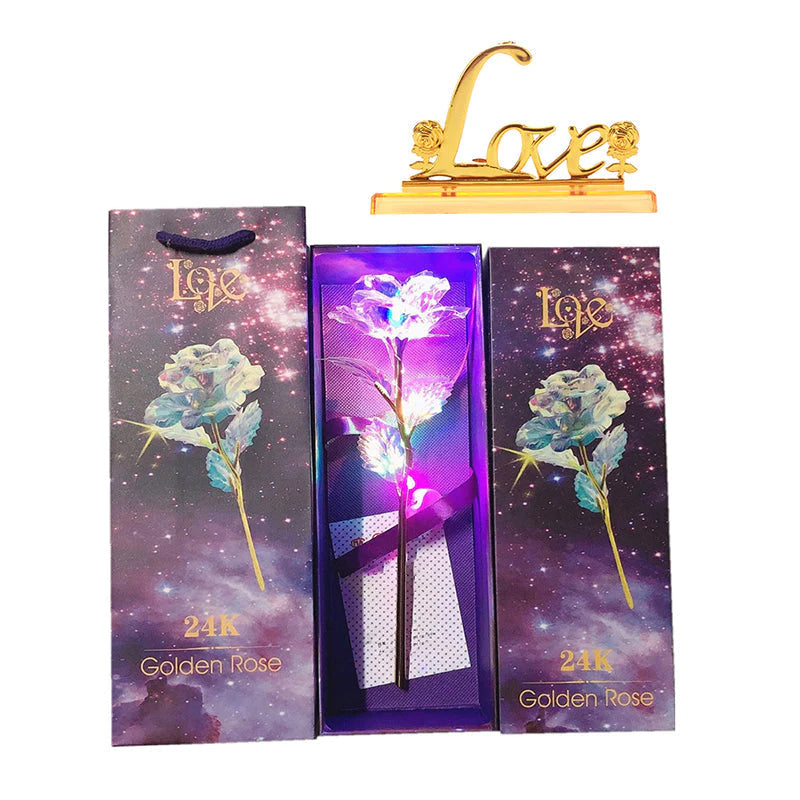 Sparkling Love Rose Night Light