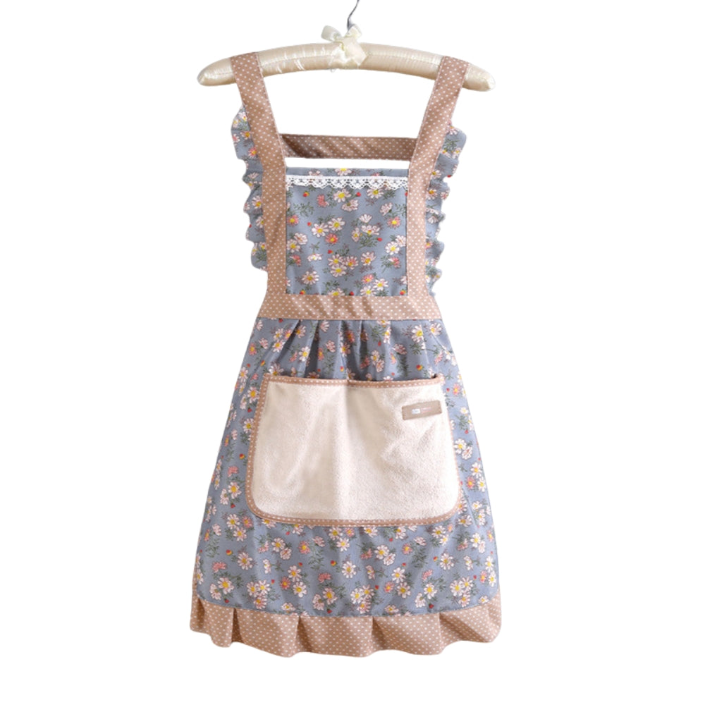 Classic Kitchen Apron Beautiful Floral Pattern