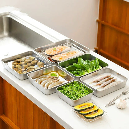 Practical Stainless Steel Fruit Storage Bowl