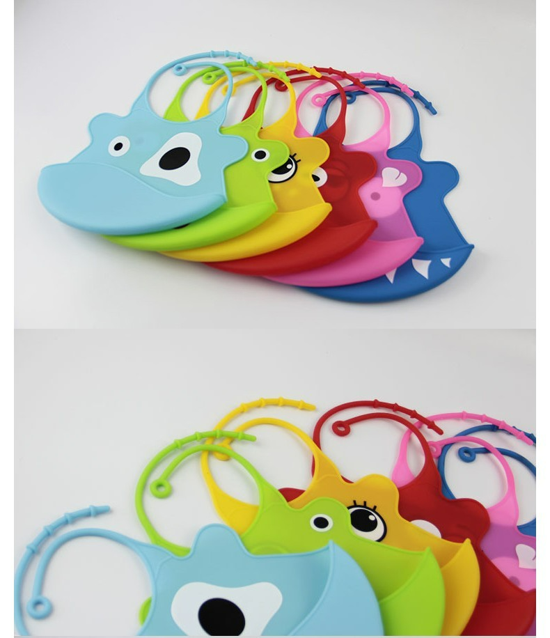 Soft Silicone Baby Bib with Spill Tray - Waterproof & Adjustable