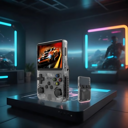 Classic Portable Game Console with HD Display & USB Charger