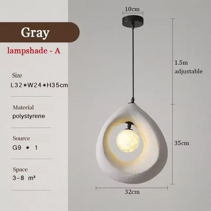 Simple Asian Style Hanging Lamp