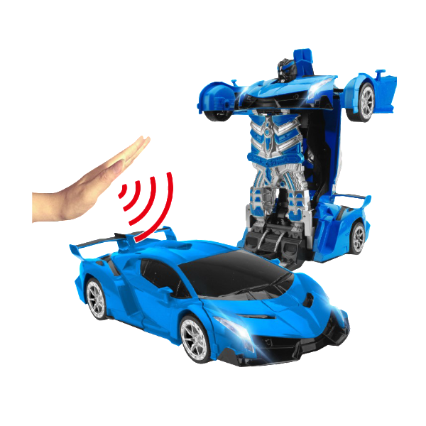 Fast Police RC Transformer Car Toy for Kids