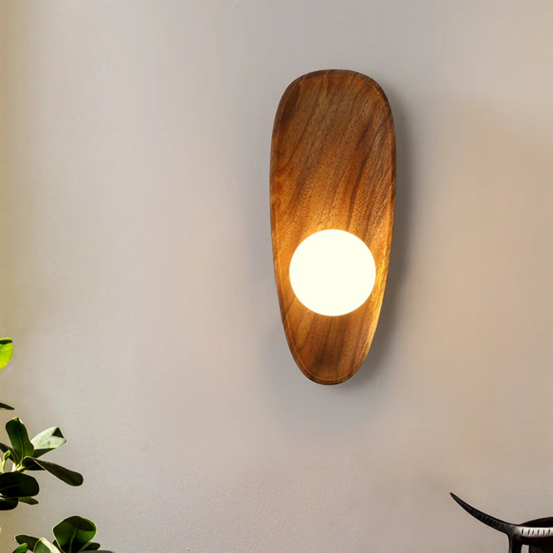 Rustic Wood LED Light Fixture - Fesara