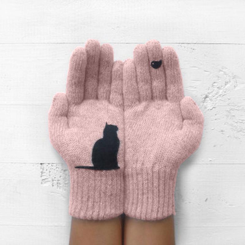 Fun Cat Shaped Cotton Gloves - Fesara