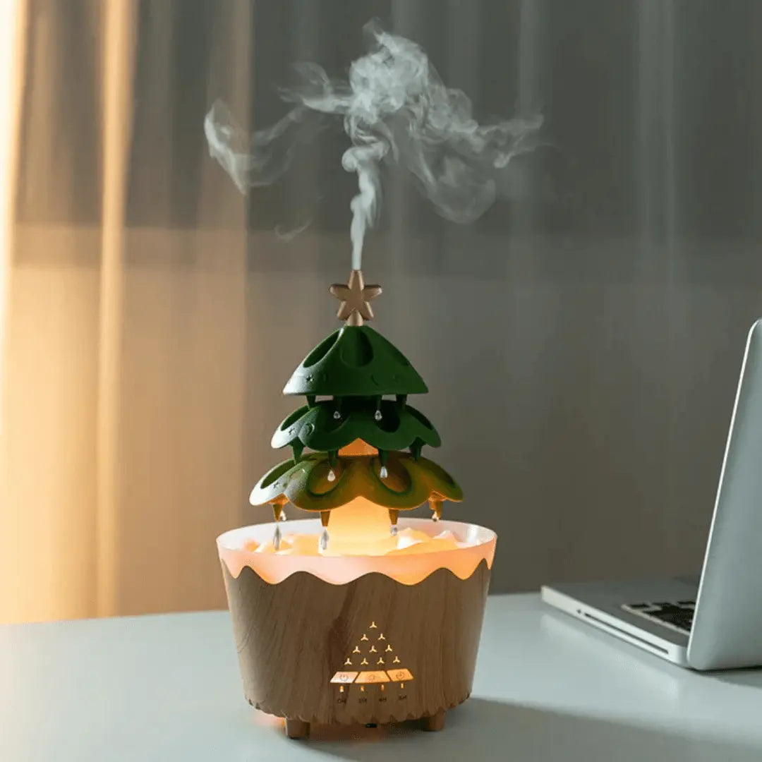 Fesara Christmas Aroma Diffuser LED Ultrasonic Humidifier