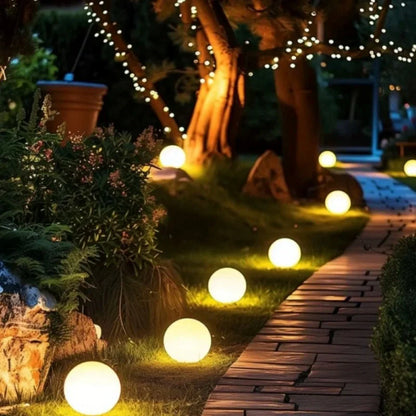 Colorful Outdoor Solar LED Globe Light