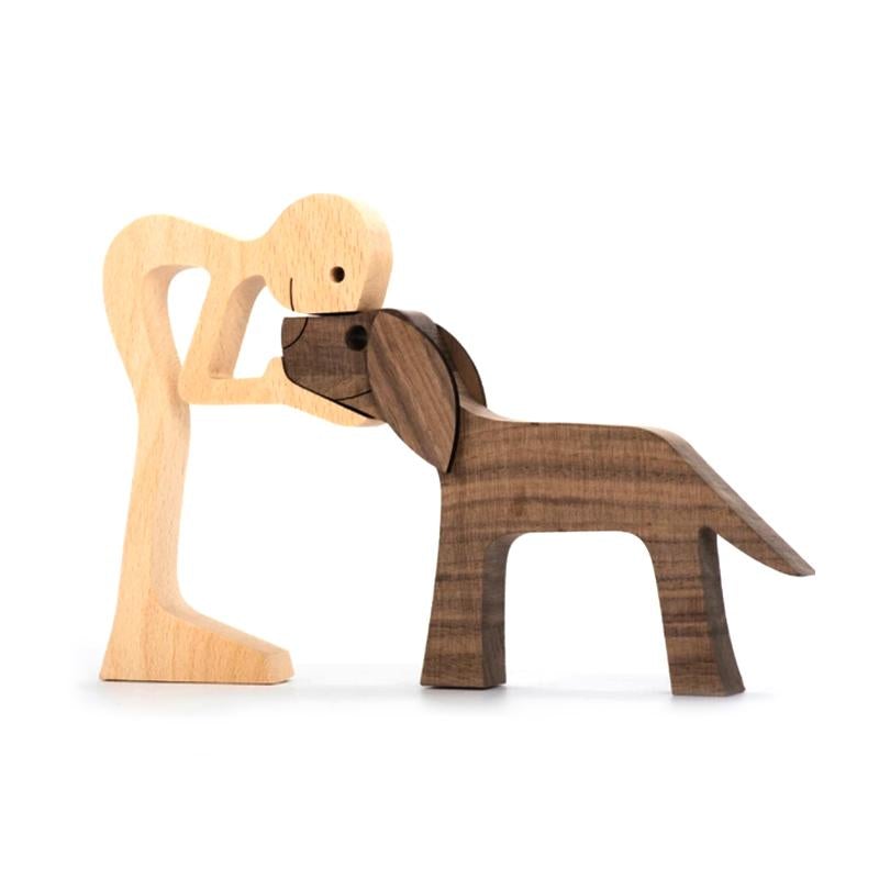 Cute Animal Figurine Wood Home Decor