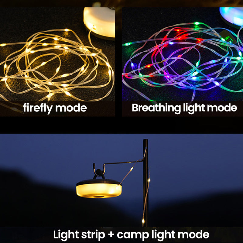 Compact Outdoor Battery String Lights