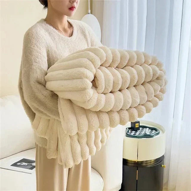 Soft Plush Throw Blanket - Cozy Wrap