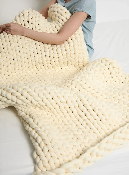Plush Handmade Heavy Throw Blanket - Fesara