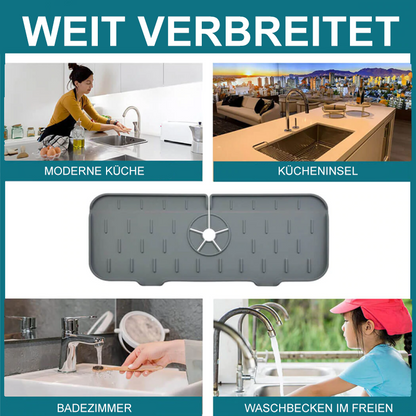 Waterproof Faucet Drip Tray Silicone Sink Catcher