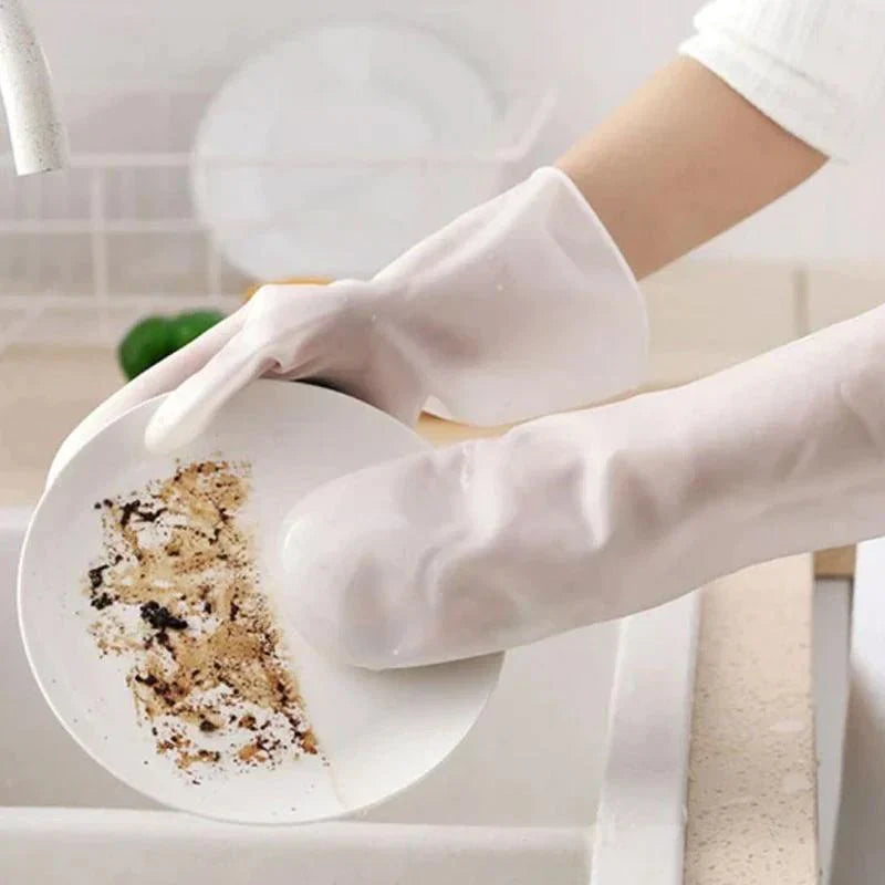 Practical Dishwashing Silicone Cleaning Gloves