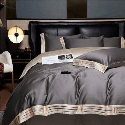 Soft Satin Bed Sheets 4 Piece Comfort Set