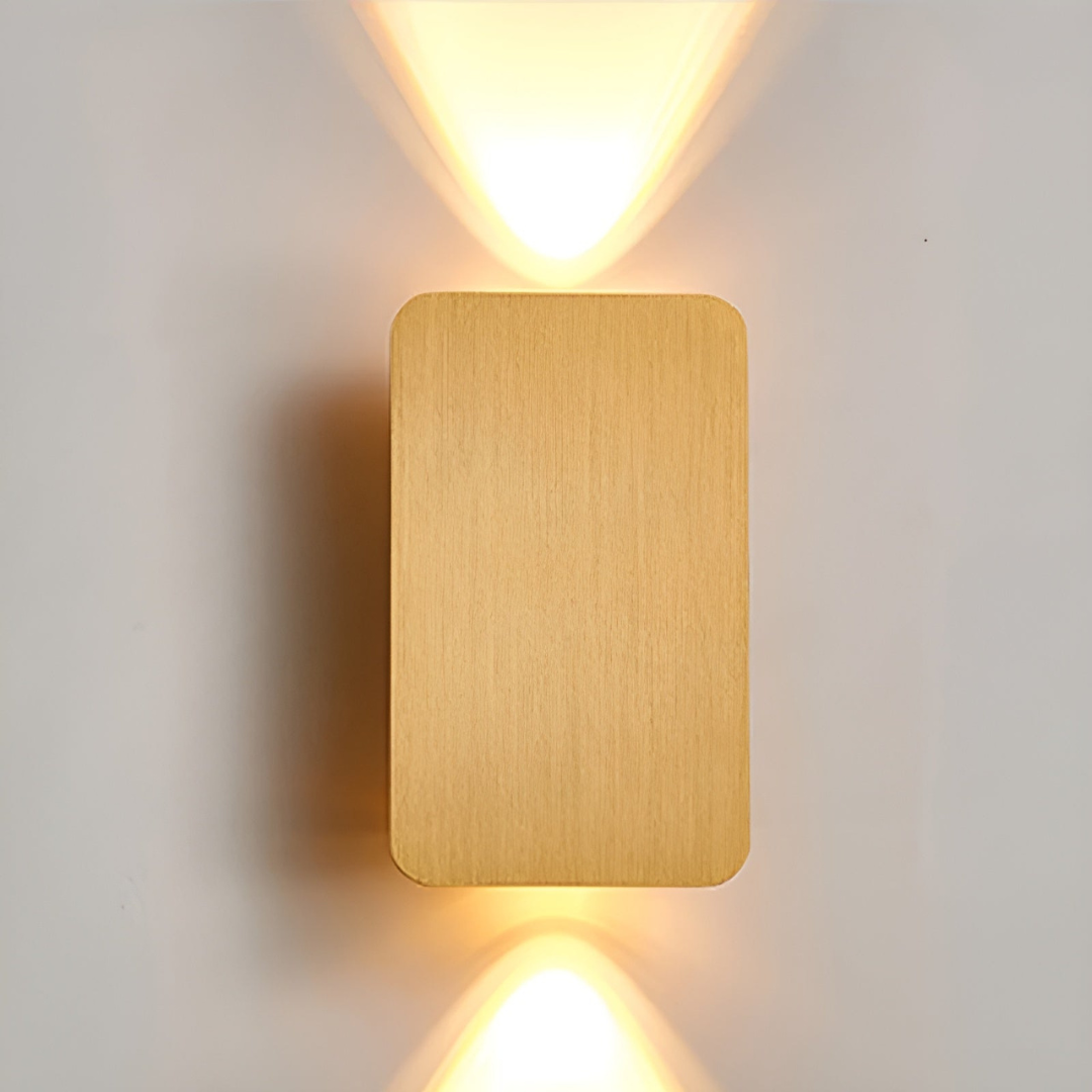 Simple Glass LED Wall Light 2 Pack