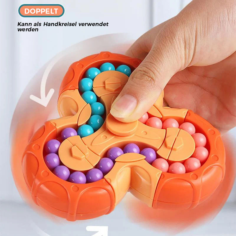 Cool 2-in-1 Rotating Puzzle Cube