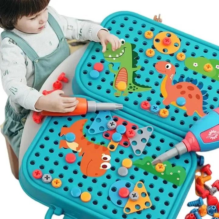 Kids 3D Wooden Toolbox Kit - Fesara
