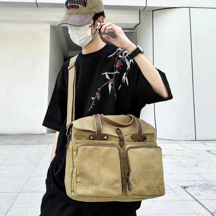 Classic | Big Canvas Cross Body Travel Messenger Bag