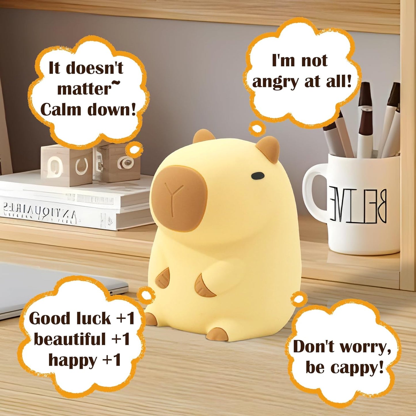 Adorable Capybara Soft Night Lamp
