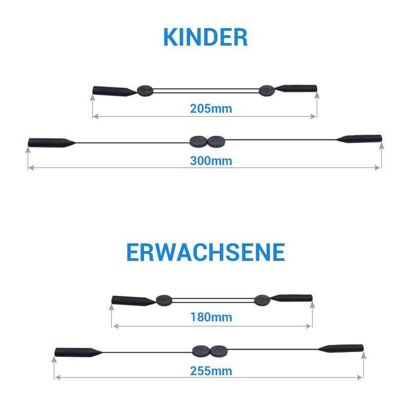 Comfortable Grip Eyeglass Straps 2 Pack