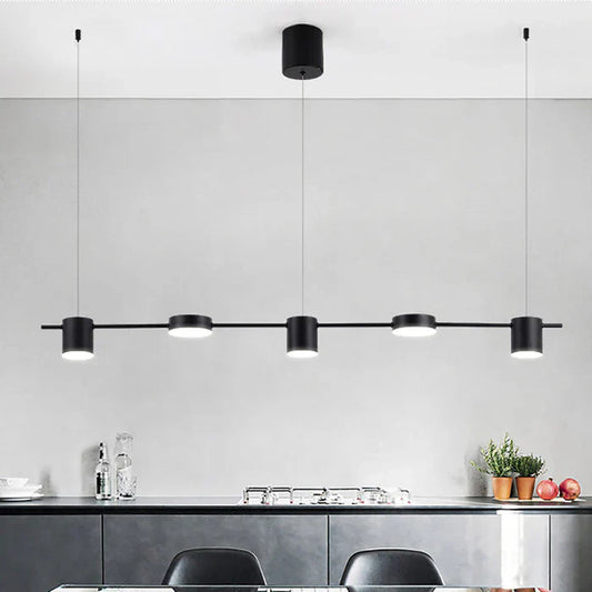 Sleek Metal Hanging Light Pendant AuraDrum - Fesara