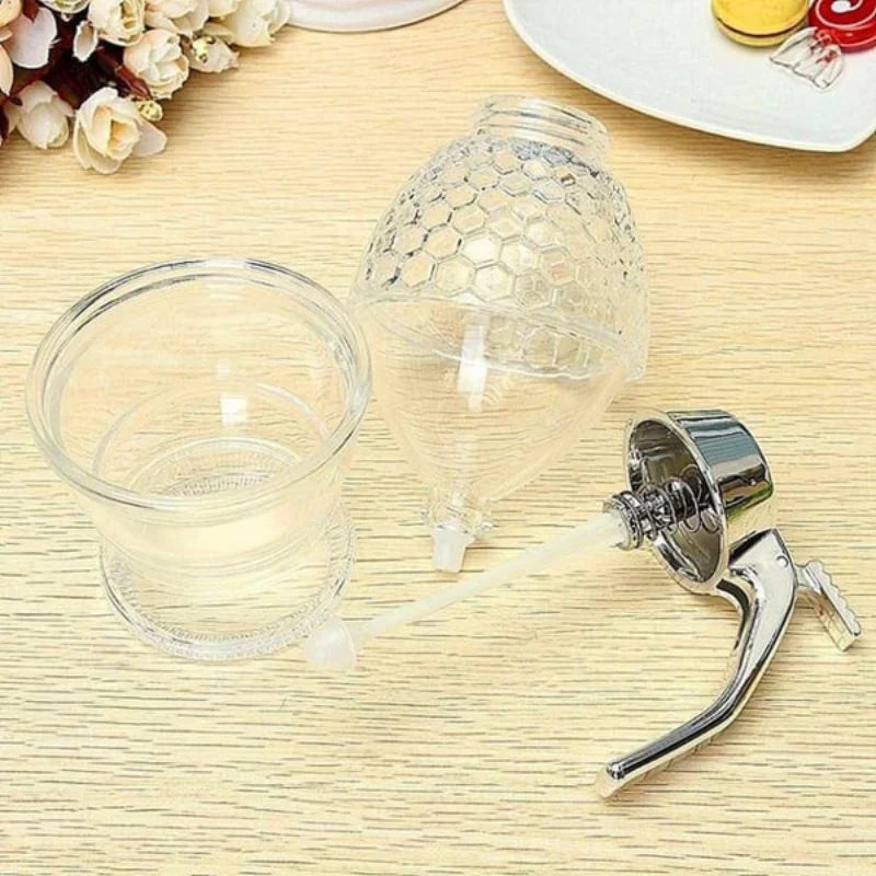 Easy Pour Honey Dispenser with No Drip Design