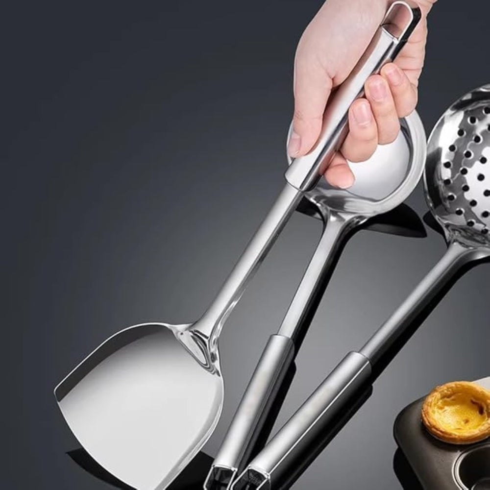 Essential Kitchen Tool Set 5 Piece Stainless Steel Utensils