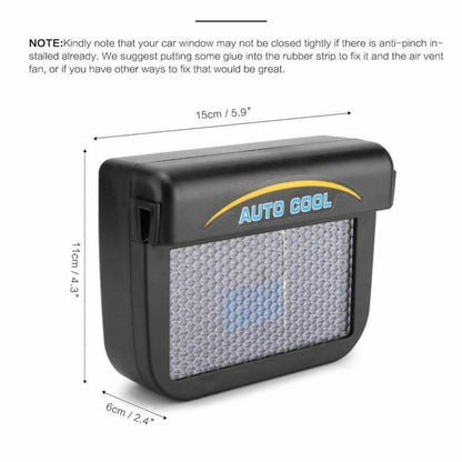 Car Auto Solar Window Ventilation Fan