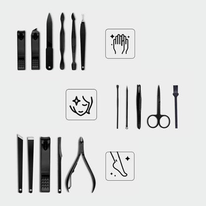 Ultimate 14pc Nail Beauty Kit with Storage Case