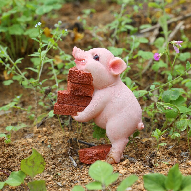 Adorable Pig Figurine Decoration - Fesara