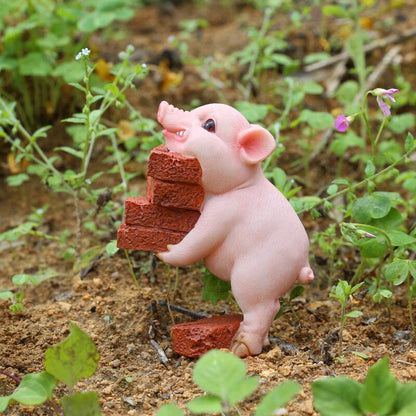 Adorable Pig Figurine Decoration - Fesara