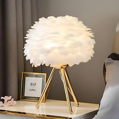 Elegant Table Lamp with Plush Shades