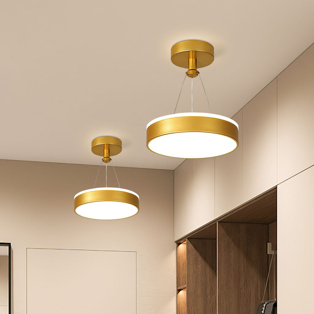 Sleek Modern Black Gold Pendant Light