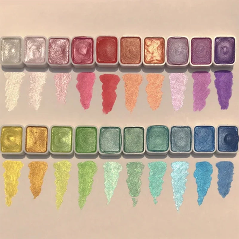 Vibrant Watercolor Art Paint Set 20 Colors