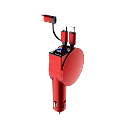 Compact 3-in-1 Fast Car Charger Adapter
