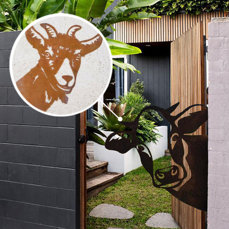 Rustic Country Metal Yard Decor