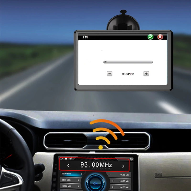 Easy Use 7 Inch GPS Navigator with Free Lifetime Maps