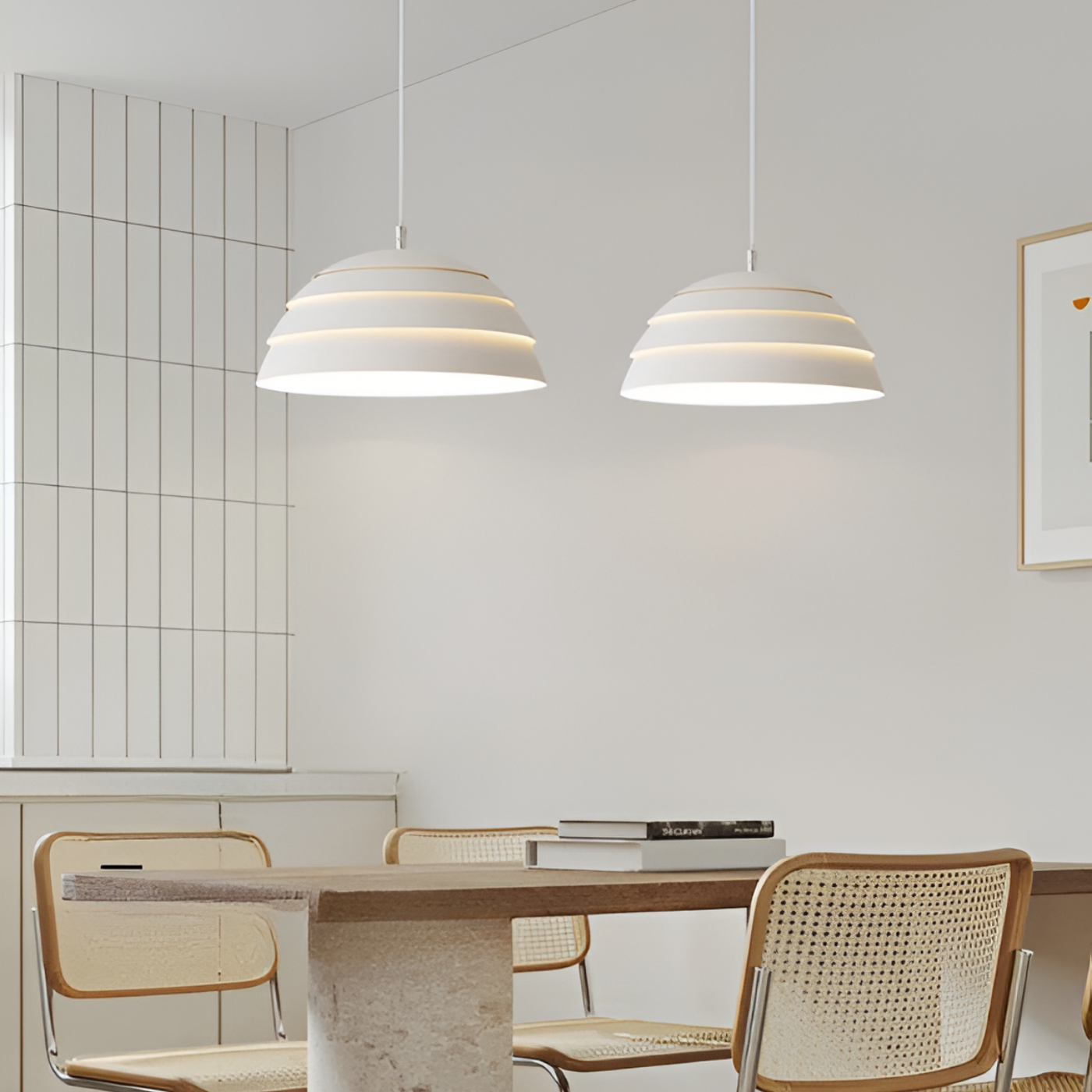 Simple Round Hanging Light Fixture