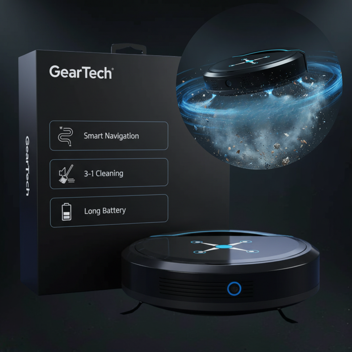 Intelligent Auto Vacuum Cleaner Advanced Floor Cleaner - Fesara