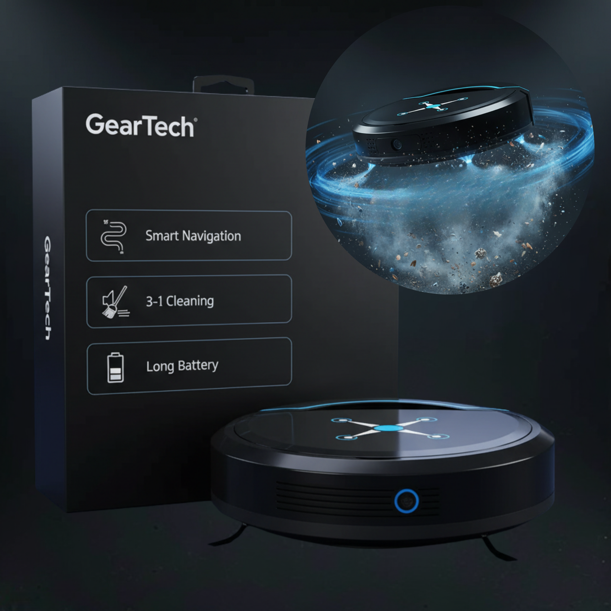 Intelligent Auto Vacuum Cleaner Advanced Floor Cleaner - Fesara