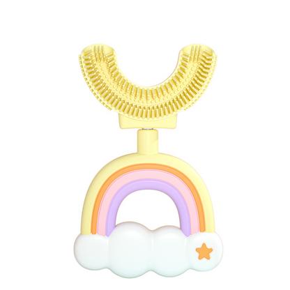 Colorful Kids Silicone Toothbrush Fun Design