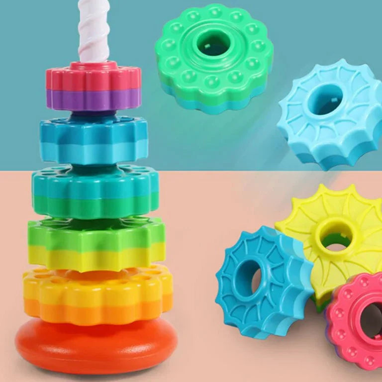 Fesara | Bright Rotating Toy Tower - Stack and Play