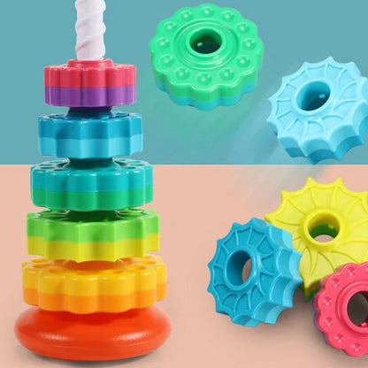 Fesara | Bright Rotating Toy Tower - Stack and Play