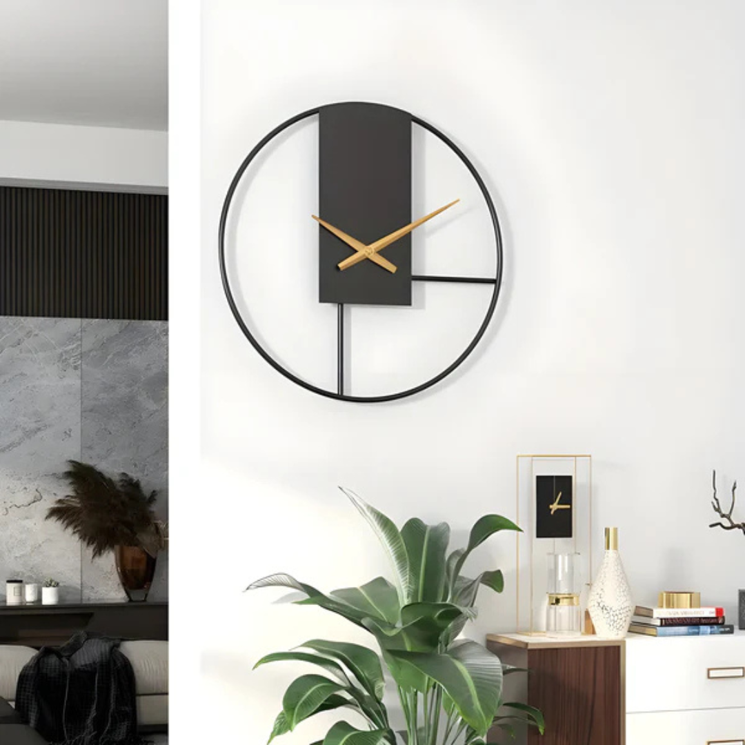 Simple Quiet Wall Clock - Elegant Big Round Clock