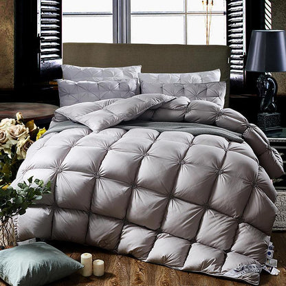 Soft Goose Down Filled Quilted Duvet Cover