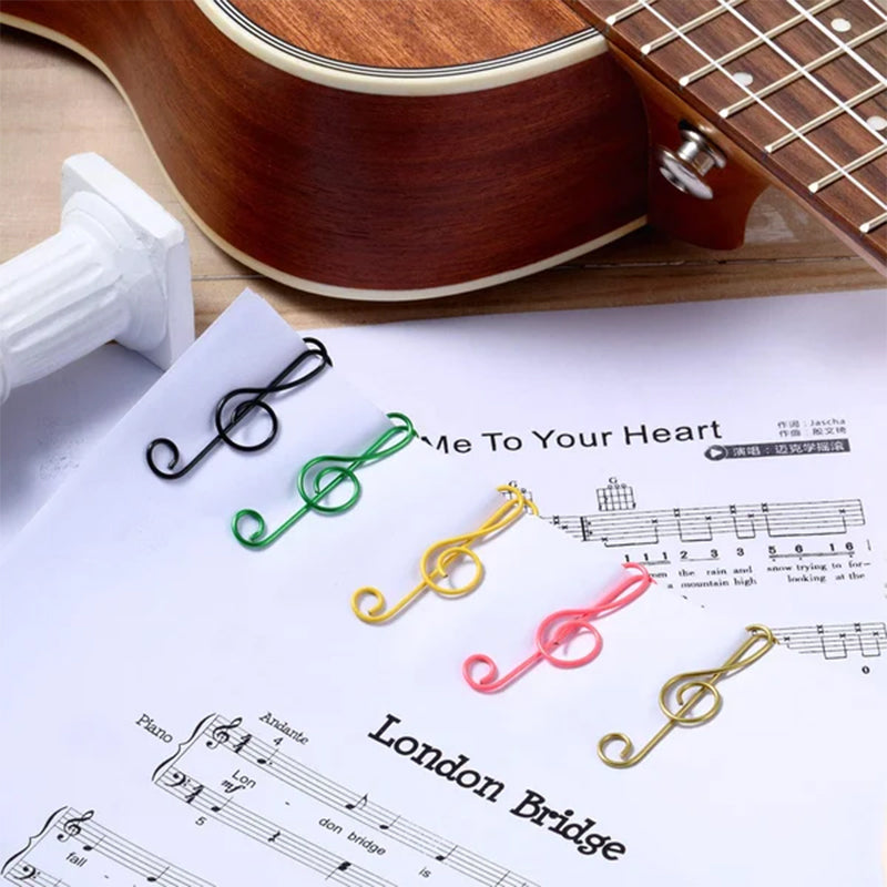 Colorful Metal Music Note Paper Clips