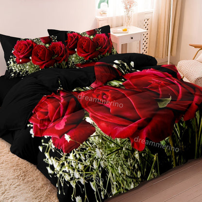 Beautiful Floral Pattern Bedding Set
