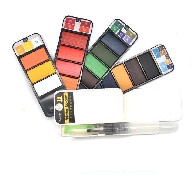Compact Travel Watercolor Painting Sets - Fesara